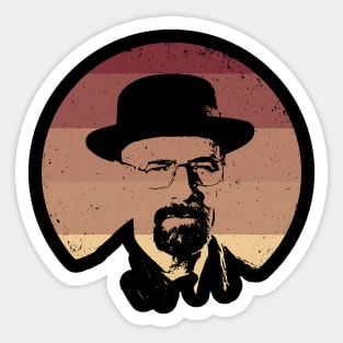 heisenberg portrait Sticker